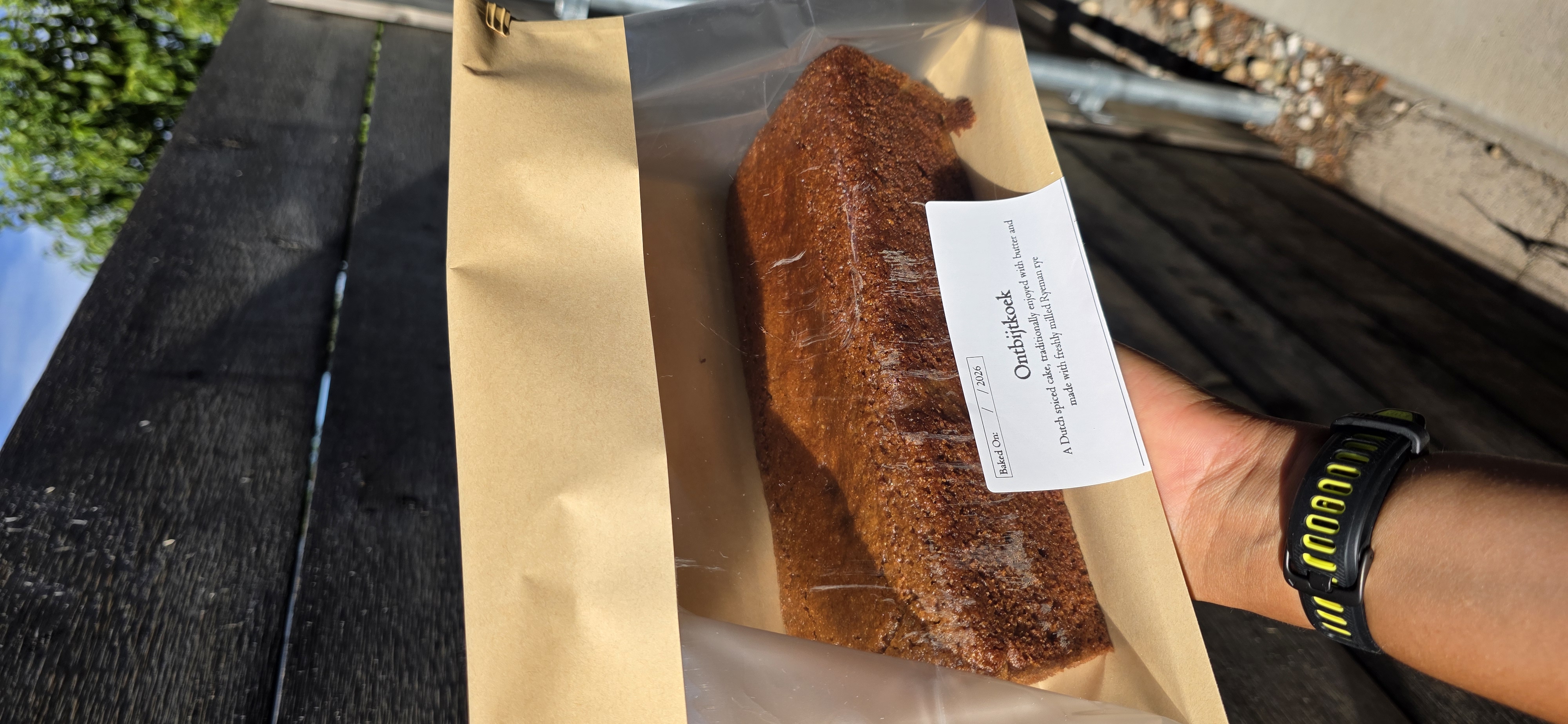 Freshly baked ontbijtkoek