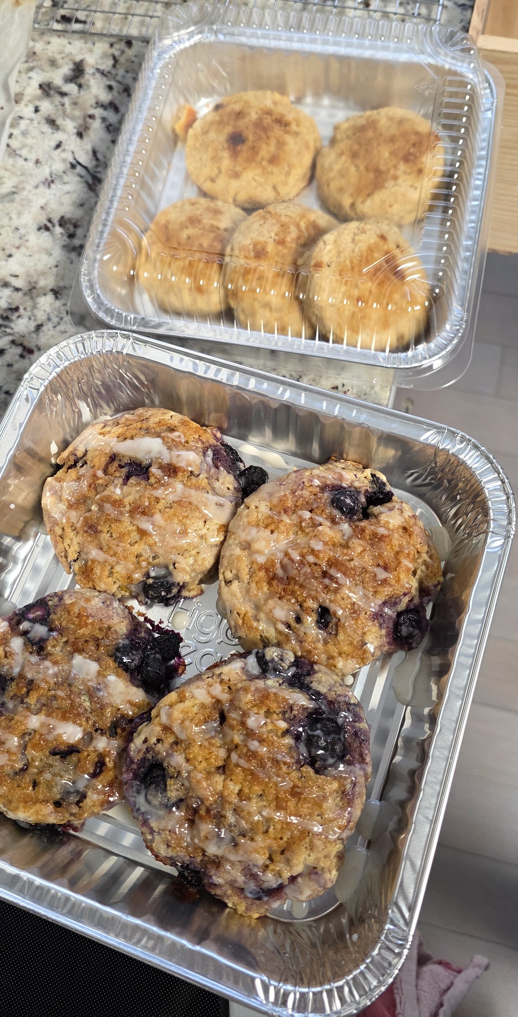 Freshly baked scones